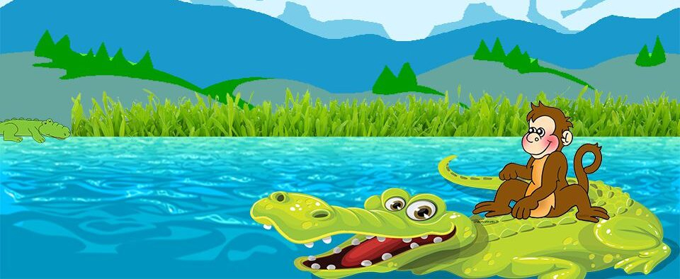 Read more about the article Monkey And Crocodile