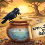 Read more about the article దాహం వేసిన కాకి మరియు ఉపాయం